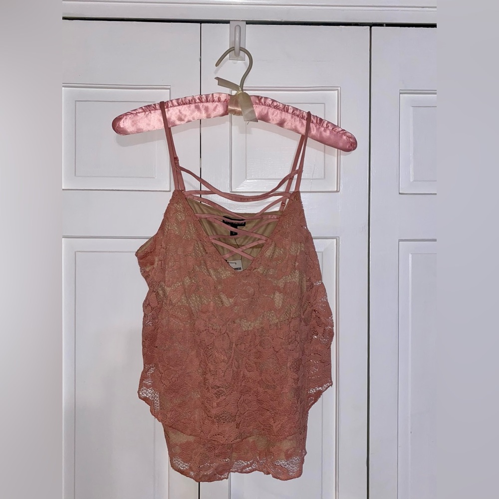 Express Lace Strappy Tank Top